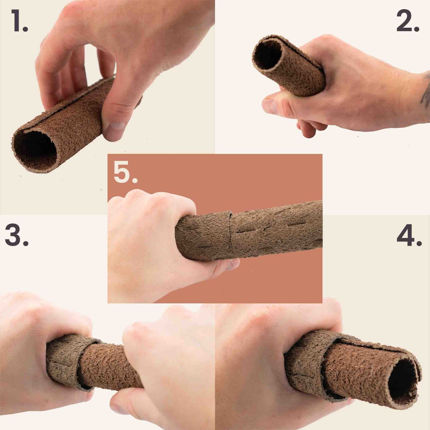 Biopohjainen kiipeilytanko (5 kpl, sisältäen 15 klipsiä & liitintä)