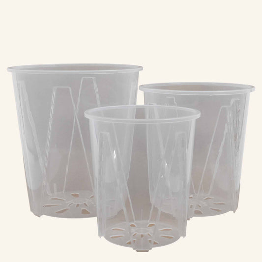 Set of 2x Large Round Pots (Ø18-21cm)